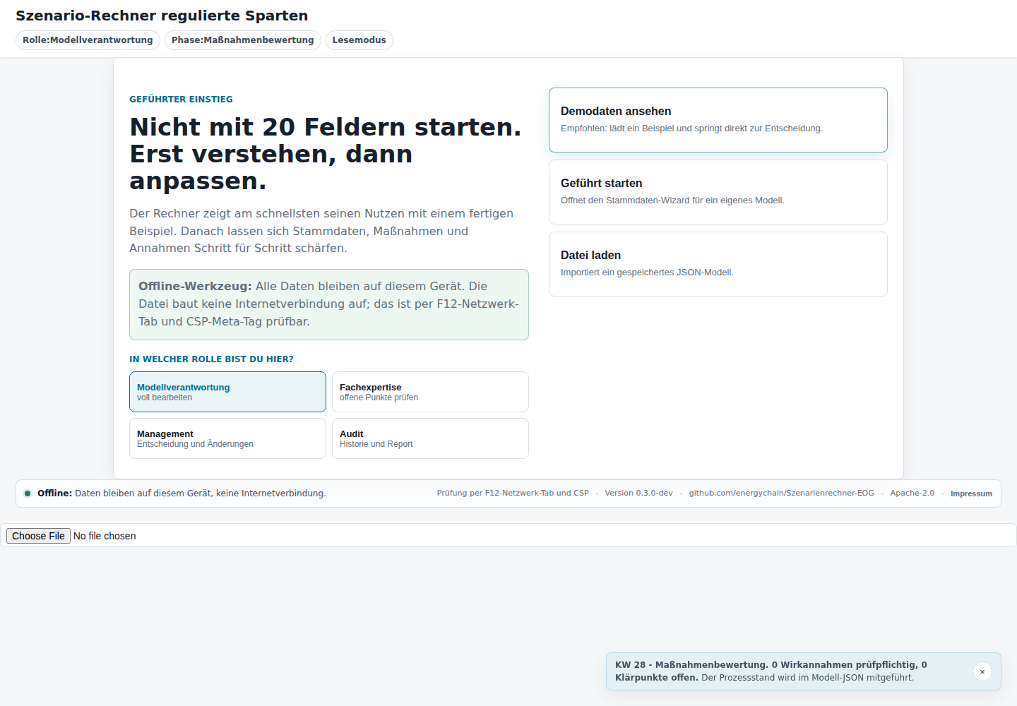 Startscreen Kick-off